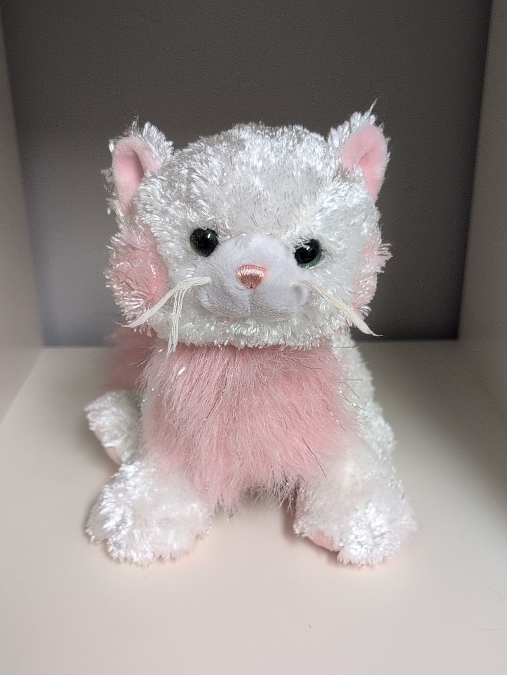 Webkinz Tickled Pink Cat No Code HTF Y2K GANZ Collectible Plush
